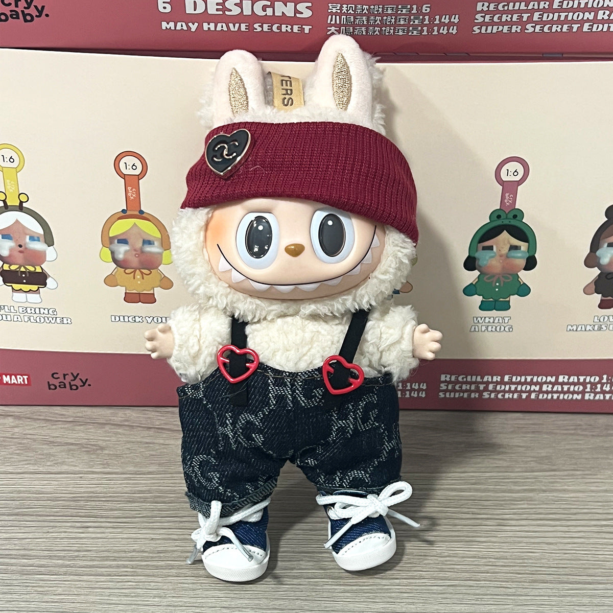 LABUBU Baby Clothes 17CM Second Generation Doll Replacement Clothes Set
