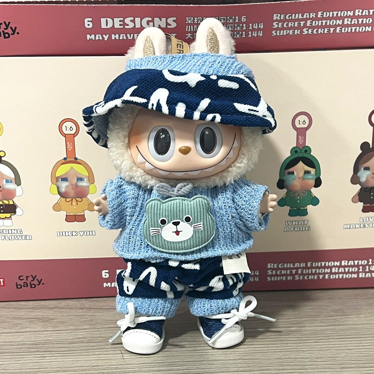 LABUBU Baby Clothes 17CM Second Generation Doll Replacement Clothes Set